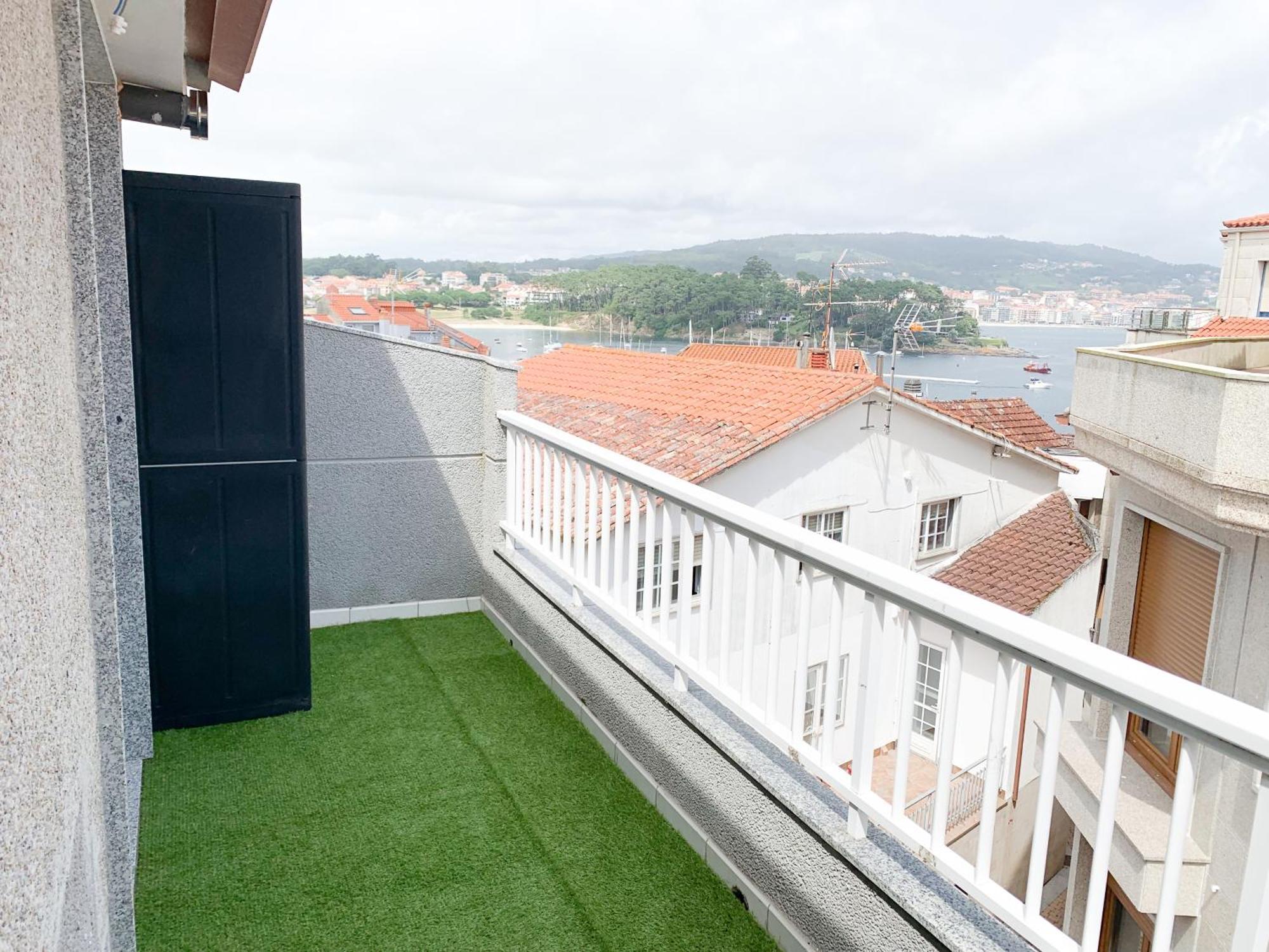 Estudio Con Terraza En La Playa Sanxenxo Luaran gambar
